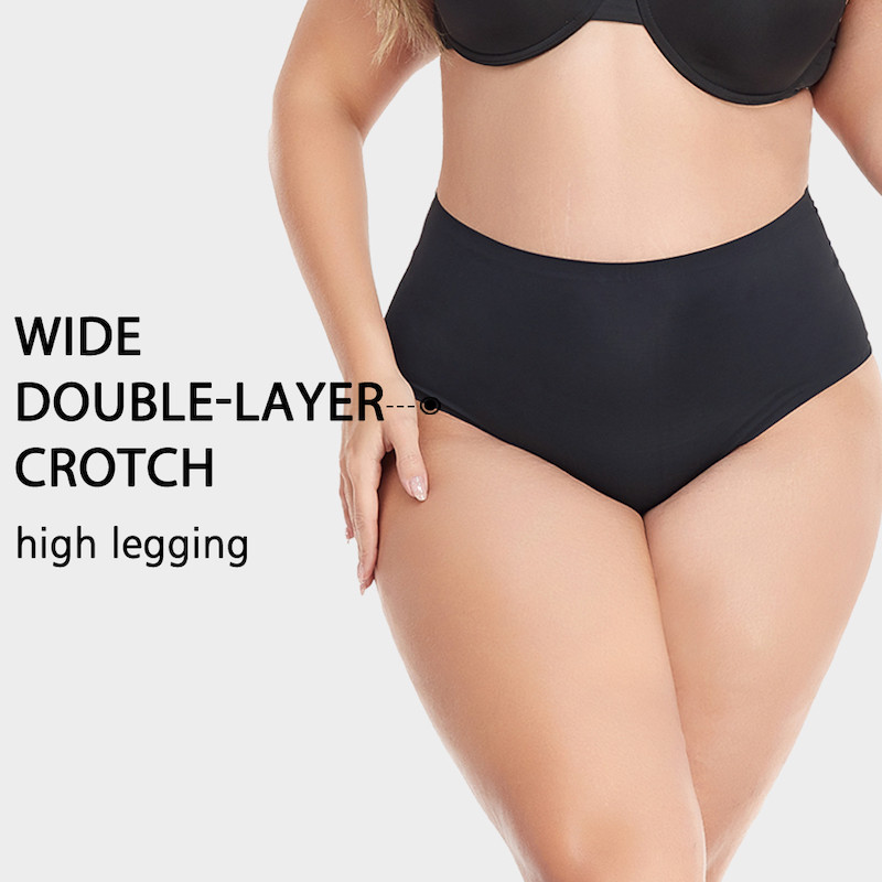 High Waist Seamless Period Menstruation XS-2XL underwear BLACK